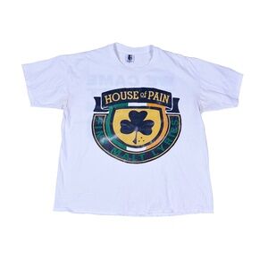Vintage House of Pain Fine Malt Lyrics Jump Around White 90s T Shirt